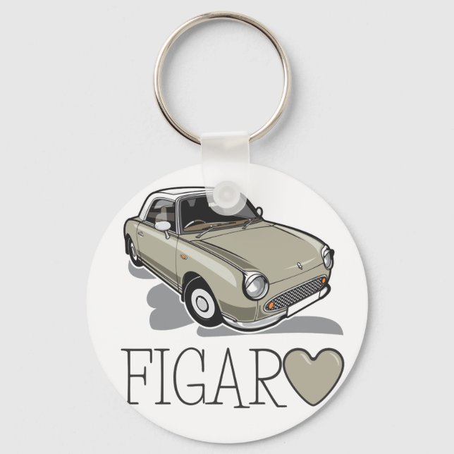 Nissan Figaro Topaz Mist Keychain (Front)