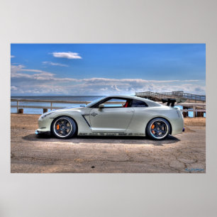Nissan GT-R at Paradise Cove Poster