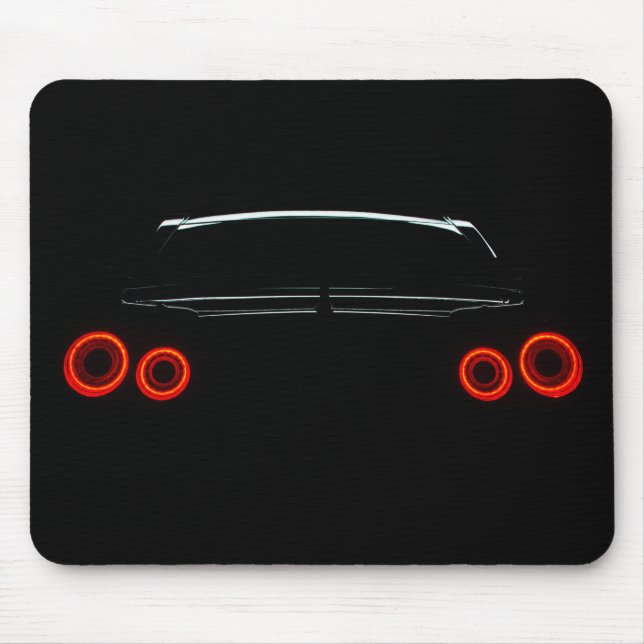 Nissan GT-R Rear Lights Mouse Pad (Front)