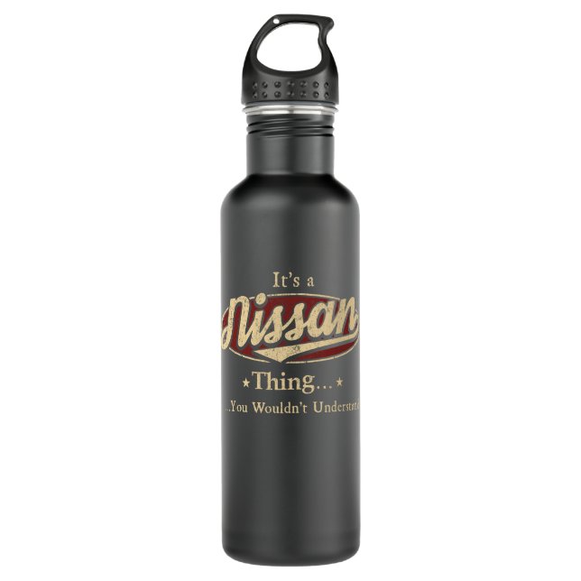 Nissan Name Water Bottle Gift (Front)