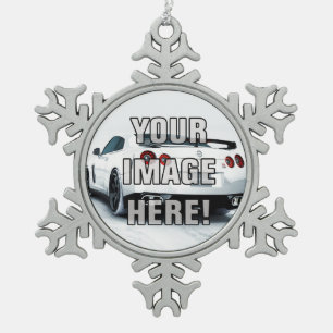 Nissan Skyline GT-R Photo - Add your car! Snowflake Pewter Christmas Ornament