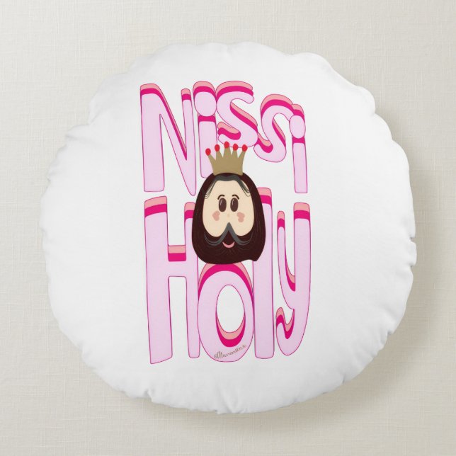 Nissi Holy Round Cojin Pillow (Front)