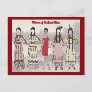 Nitanna of the Great Plains Paper Doll Postcard