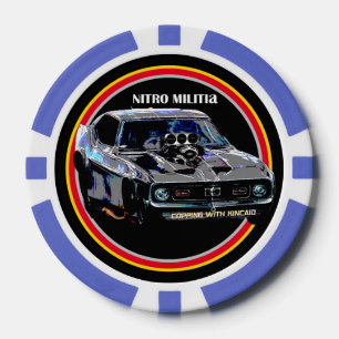 NITRO MILITIA poker chip