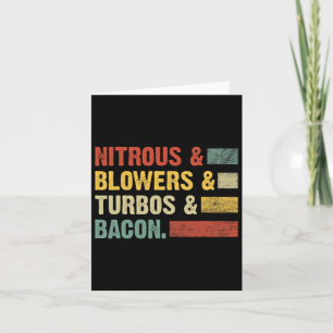Nitrous Blowers Turbos Bycon Food Retro Bbq Meat Card