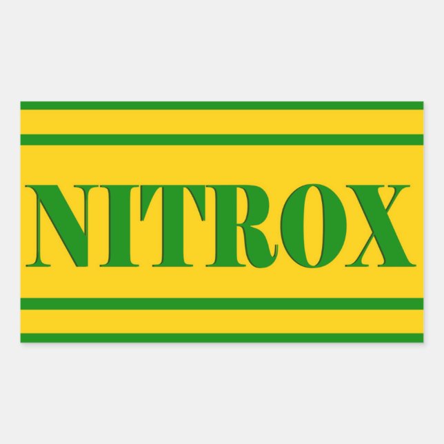 NITROX DIVING LOGO NITROX SCUBA DIVER - STICKER (Front)