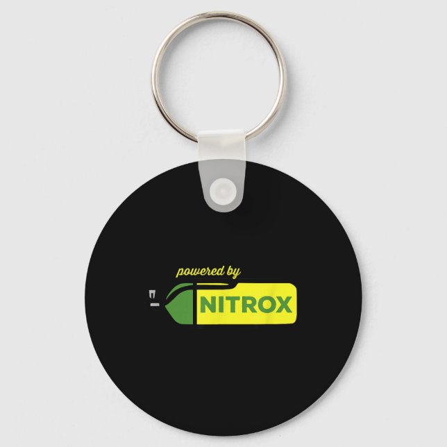 Nitrox powered by Diver Scuba Diving Underwater Keychain (Front)