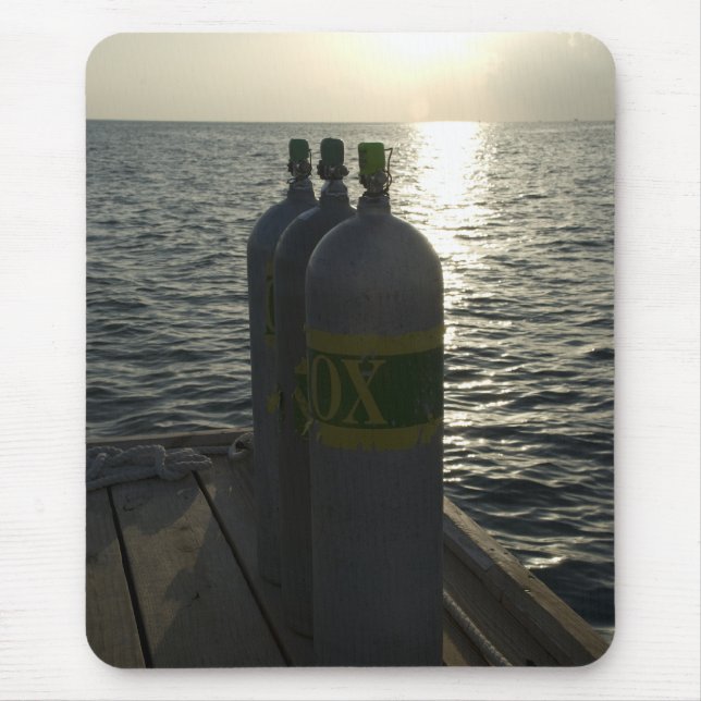 Nitrox Scuba Diving Tanks Mouse Pad (Front)