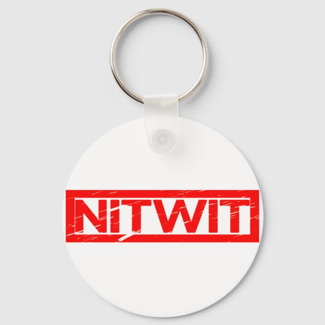 Nitwit Stamp Keychain (Front)