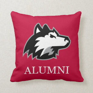 NIU Huskies Alumni Throw Pillow