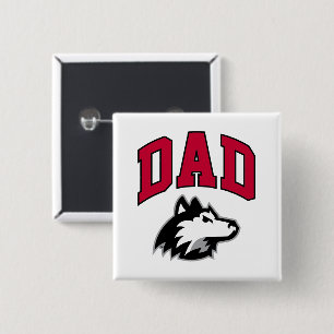 NIU Huskies Dad 2 Inch Square Button
