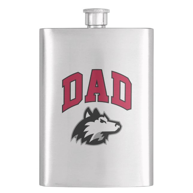 NIU Huskies Dad Hip Flask (Front)