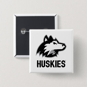 NIU Huskies Distressed 2 Inch Square Button