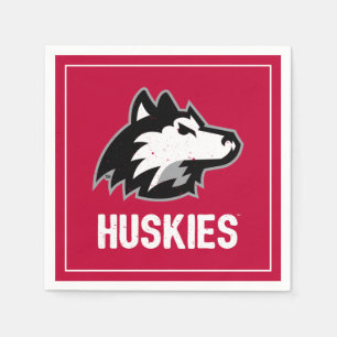NIU Huskies Distressed Napkin