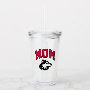 NIU Huskies Mom Acrylic Tumbler