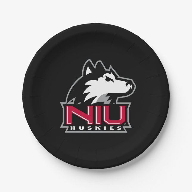 NIU Huskies Paper Plate (Front)