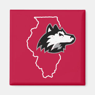NIU Huskies State Love Magnet