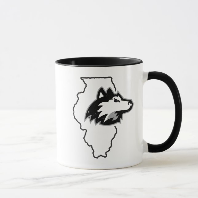 NIU Huskies State Love Mug (Right)