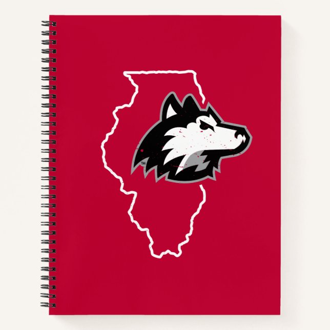 NIU Huskies State Love Notebook (Front)
