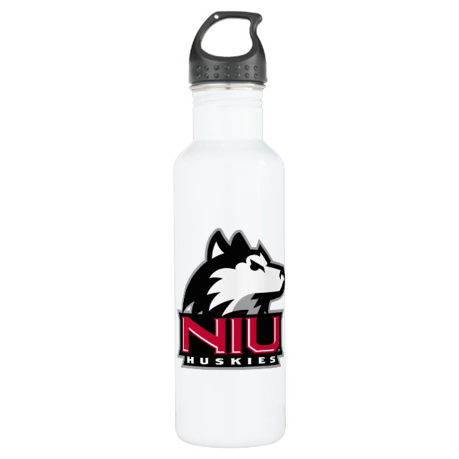 NIU Huskies Wordmark 710 Ml Water Bottle (Front)