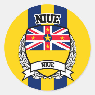 Niue Classic Round Sticker