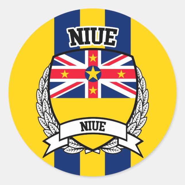 Niue Classic Round Sticker (Front)