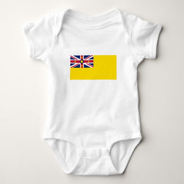 Niue Flag Baby Bodysuit (Front)