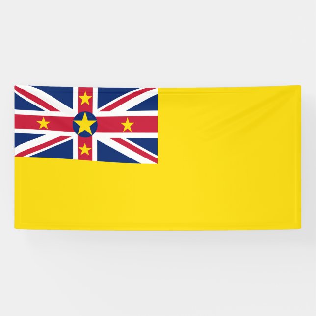 Niue Flag Banner (Horizontal)