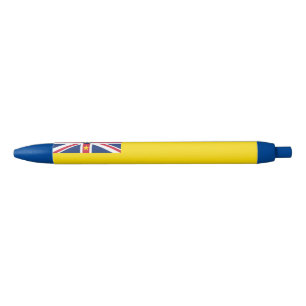 Niue Flag Blue Ink Pen
