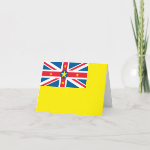 Niue Flag Card