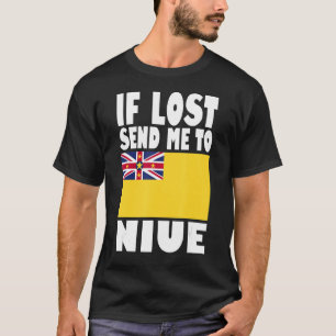 Niue Flag Design  If lost send me to Niue T-Shirt