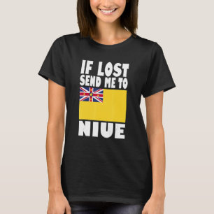 Niue Flag Design  If lost send me to Niue T-Shirt