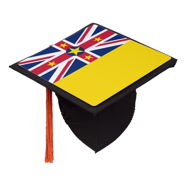 Niue Flag Graduation Cap Topper (Angled)