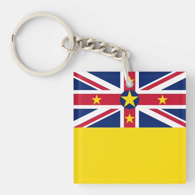 Niue Flag Keychain (Front)