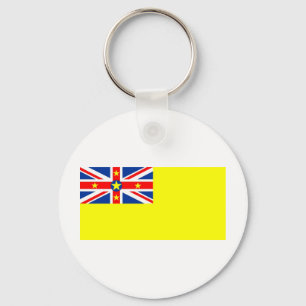Niue flag keychain