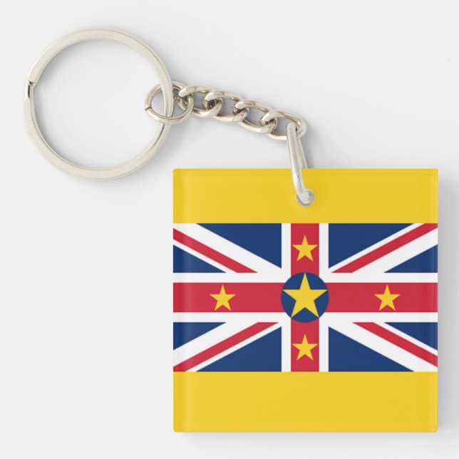 Niue Flag Keychain (Front)