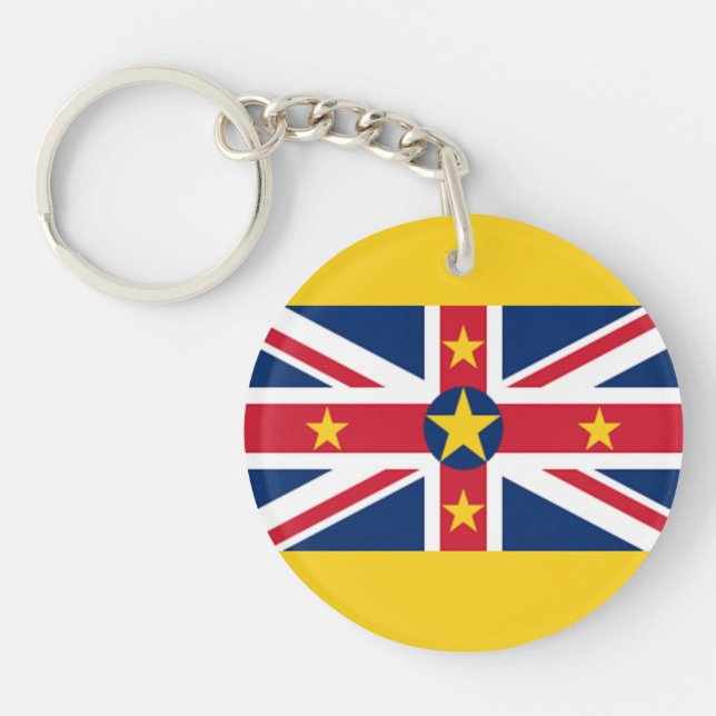 Niue Flag Keychain (Front)