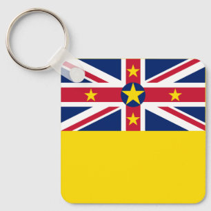 Niue Flag Keychain