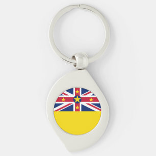 Niue Flag Keychain