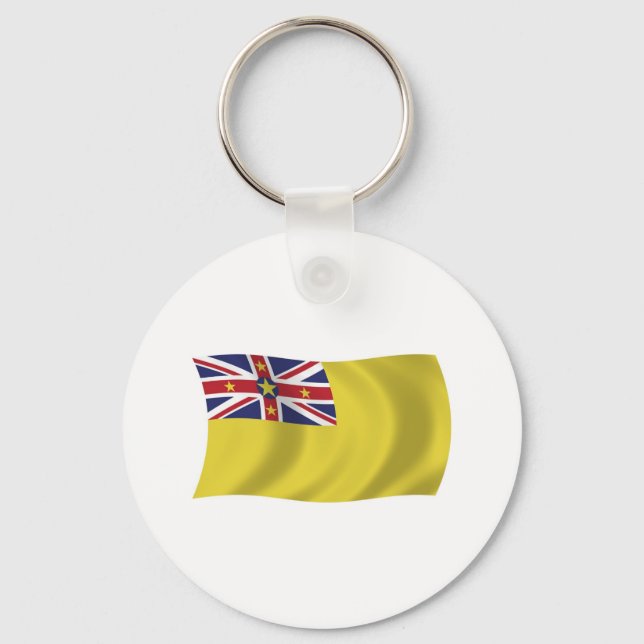 Niue Flag Keychain (Front)