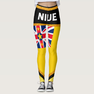 Niue Flag Leggings
