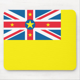 Niue Flag Mouse Pad