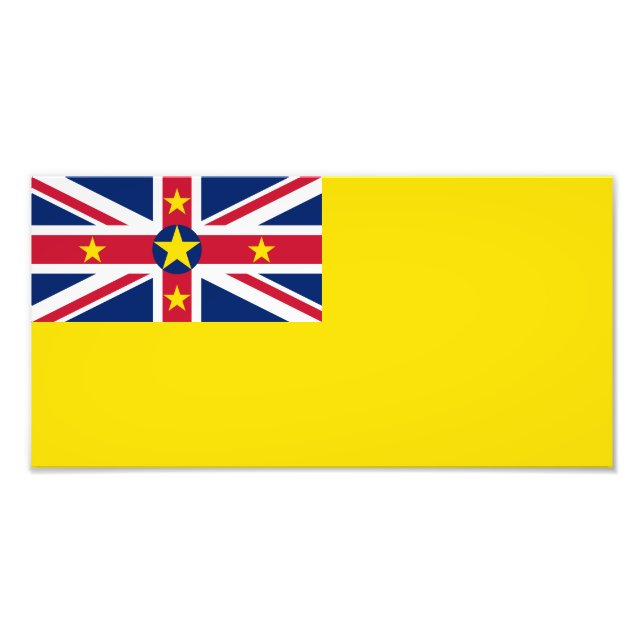 Niue Flag Photo Print (Front)