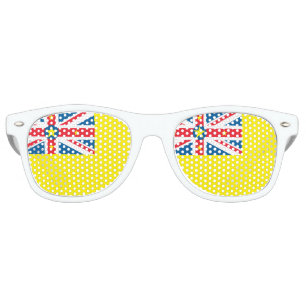 Niue Flag Retro Sunglasses