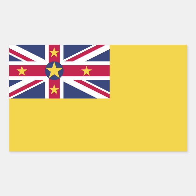 Niue Flag Sticker (Front)