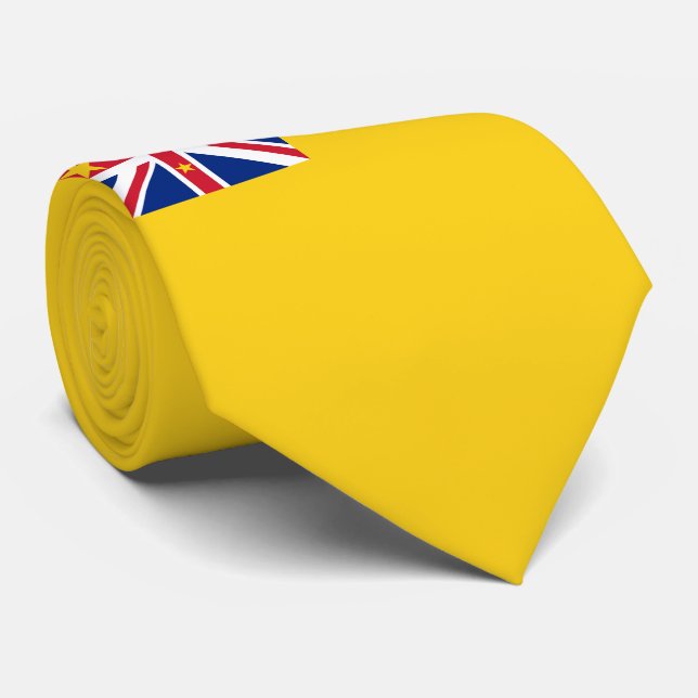 Niue Flag Tie (Rolled)