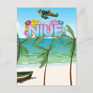 Niue South Pacific travel poster Postcard