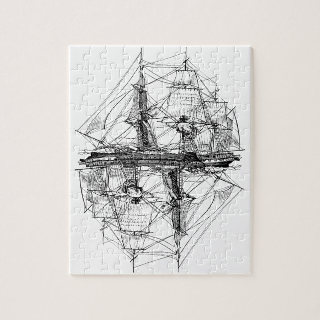 Niveau 10 de puzzle de frégate (Vertical)