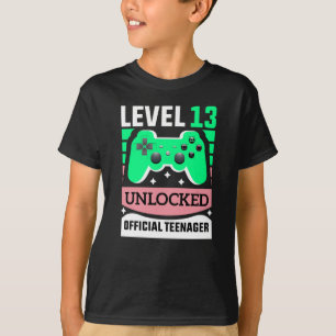 Niveau 13 débloqué T-shirt de l'adolescent officie