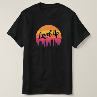 NIVEAU HAUT DE LA VILLE SKYLINE RETRO SUNSET